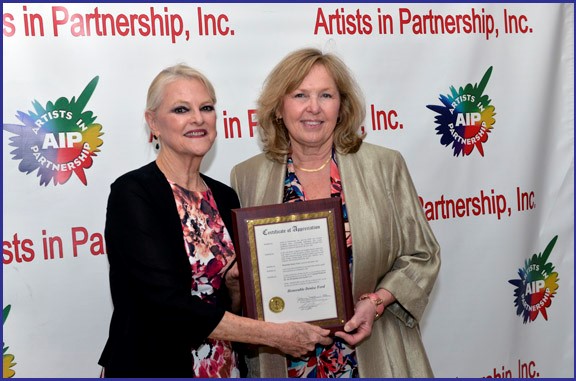 Legislator Ford Honored by Artists in Partnership, Inc